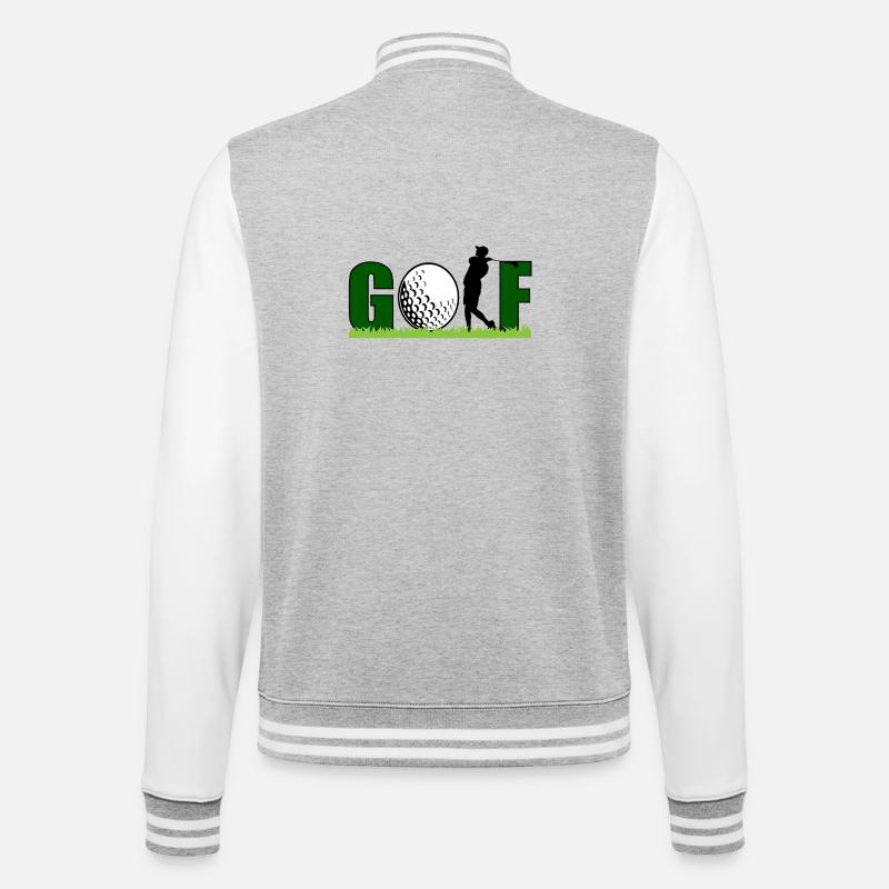 Golf - College Sweat Jacket - heather grey/white