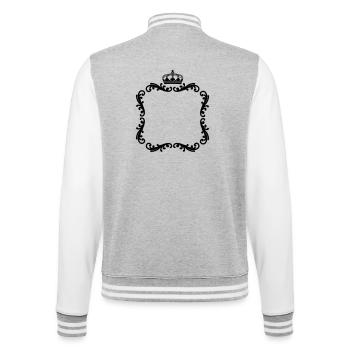 Cadre avec couronne cadre décoratif pour photo - Veste Teddy - gris chiné / blanc - Dos - Marisol (170cm)
