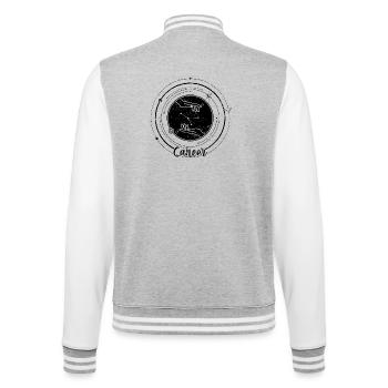 Silhouette de l’Étincelle de Minuit - Veste Teddy - gris chiné / blanc - Dos - Marisol (170cm)
