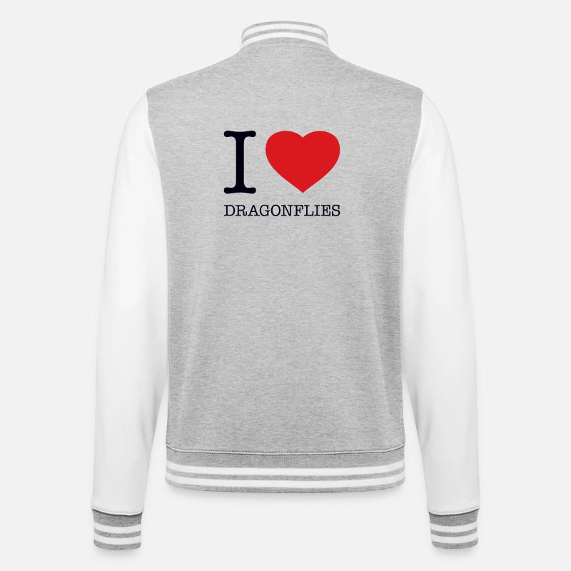 J’AIME LES LIBELLULES - Veste Teddy - gris chiné / blanc