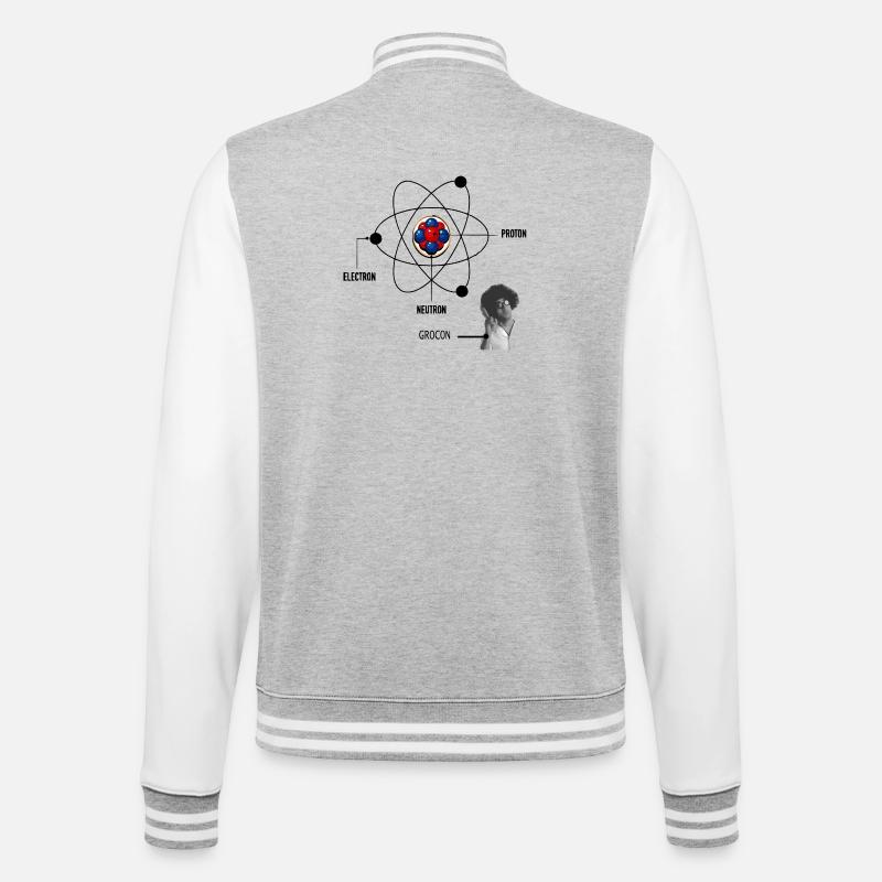 Physics - College Sweat Jacket - heather grey/white