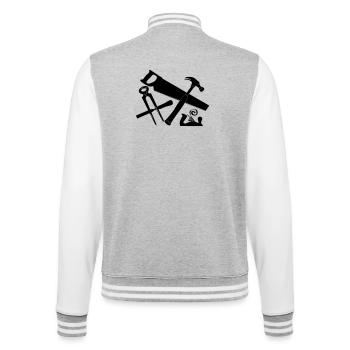 Logo de l’outil Charpentier - Veste Teddy - gris chiné / blanc - Dos - Marisol (170cm)