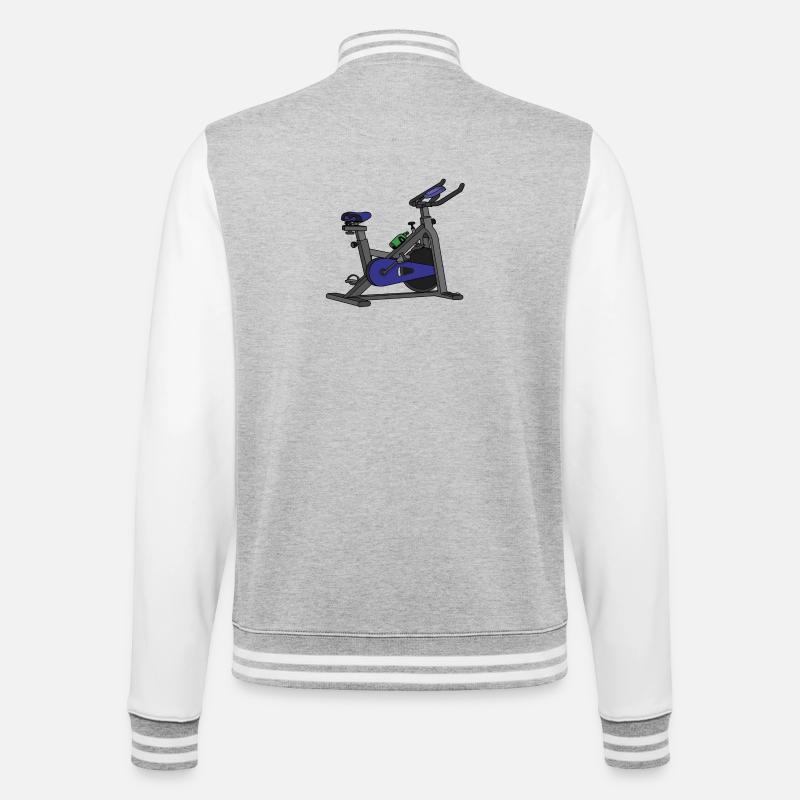 Vélo Blue Spin - Veste Teddy - gris chiné / blanc