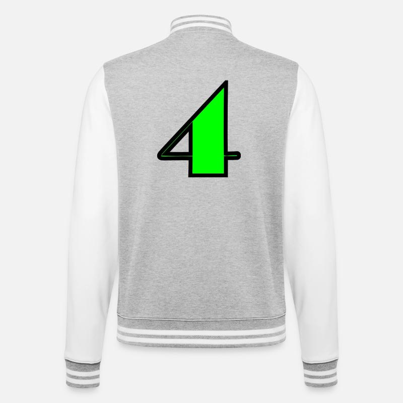 4 ANS,4e ANNIVERSAIRE,ANNIVERSAIRE 4 ANS,4 - Veste Teddy - gris chiné / blanc