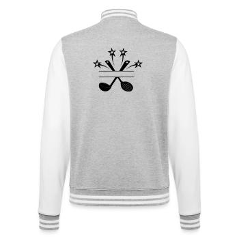 Cuillère à fente et cuillère à soupe 4 étoiles - Veste Teddy - gris chiné / blanc - Dos - Marisol (170cm)