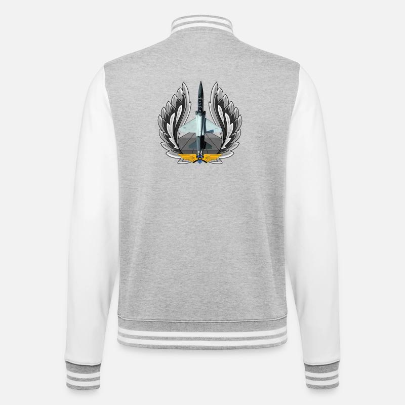 T-38C Talon - College Sweat Jacket - heather grey/white