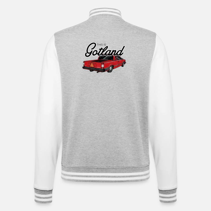 C’est Gotland - Epa - Veste Teddy - gris chiné / blanc