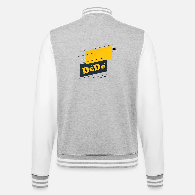 Dédé - College Sweat Jacket - heather grey/white
