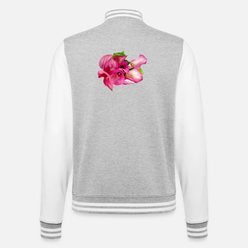 Lys Calla - Veste Teddy - gris chiné / blanc