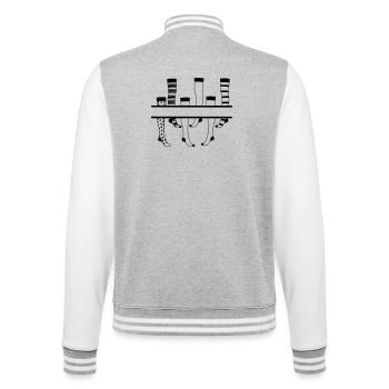 Pantyhose logo - College Sweat Jacket - heather grey/white - Back - Marisol (170cm)