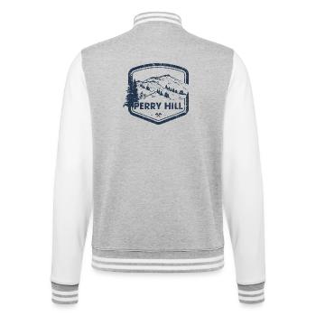 Perry Hill Mountain Trail - College Sweat Jacket - heather grey/white - Back - Marisol (170cm)