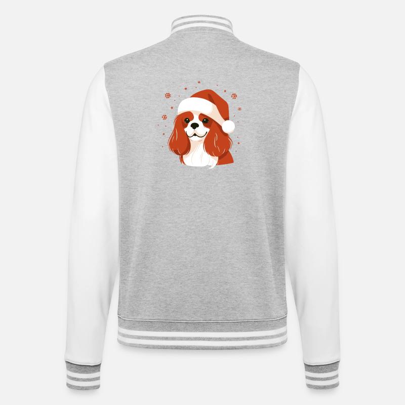 Weihnachtspullover - Niedliches Geschenk - College-Sweatjacke - Grau meliert/Weiß