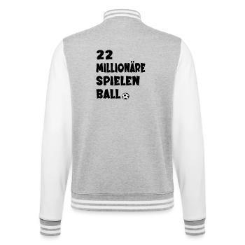 MULTI MILLIONÄRE SPIELEN BALL - College-Sweatjacke - Grau meliert/Weiß - Hinten - Marisol (170cm)