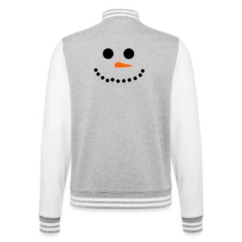 Snowman - College Sweat Jacket - heather grey/white - Back - Marisol (170cm)