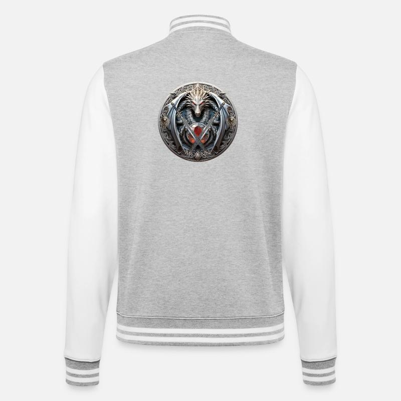 Logo Celtic Mojenn - College Sweat Jacket - heather grey/white