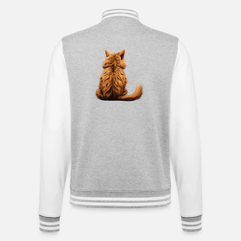 Pixie Bob - College Sweat Jacket - heather grey/white