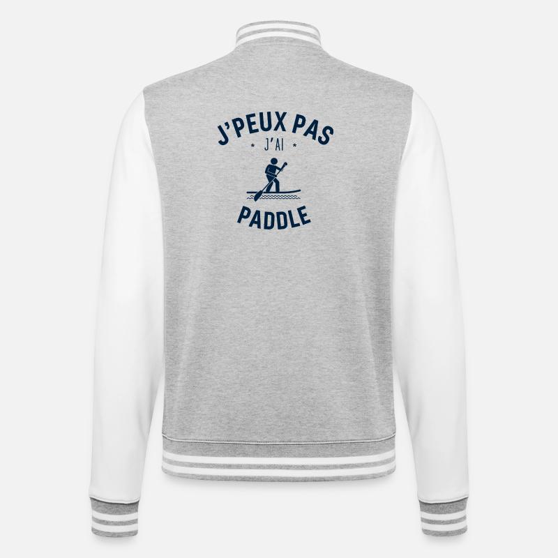 J peux pas j ai paddle - Veste Teddy - gris chiné / blanc