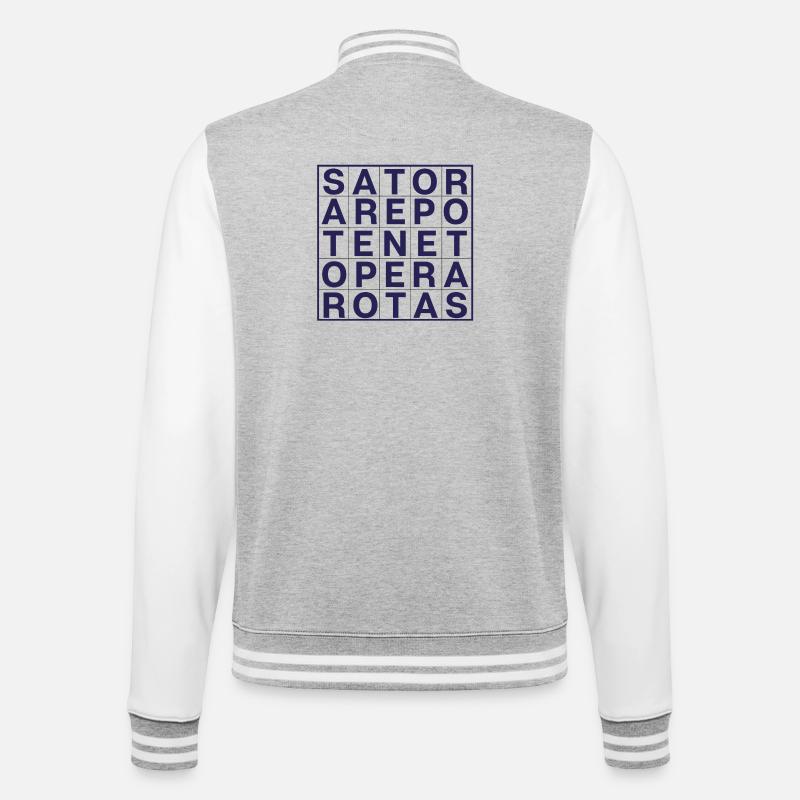 Sator-Rotas - Veste Teddy - gris chiné / blanc