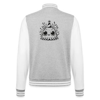 Jellyfish Trend Animals Love Illustration - College Sweat Jacket - heather grey/white - Back - Marisol (170cm)