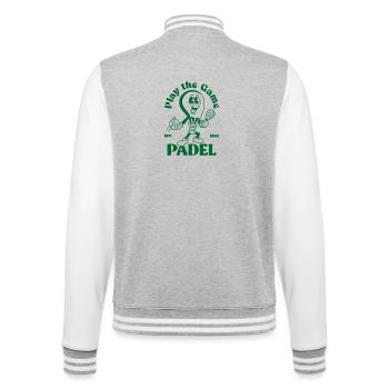 Spielen Sie das Spiel Padelshirt - College-Sweatjacke - Grau meliert/Weiß - Hinten - Marisol (170cm)