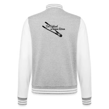 Schlüssel zum Herz Love - College-Sweatjacke - Grau meliert/Weiß - Hinten - Marisol (170cm)