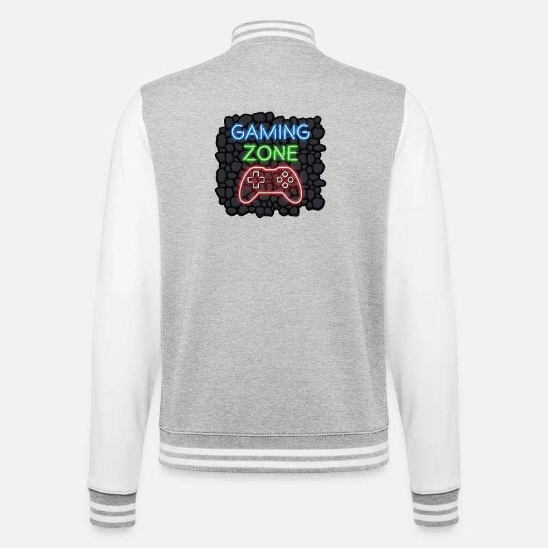 Zone de jeu - Veste Teddy - gris chiné / blanc