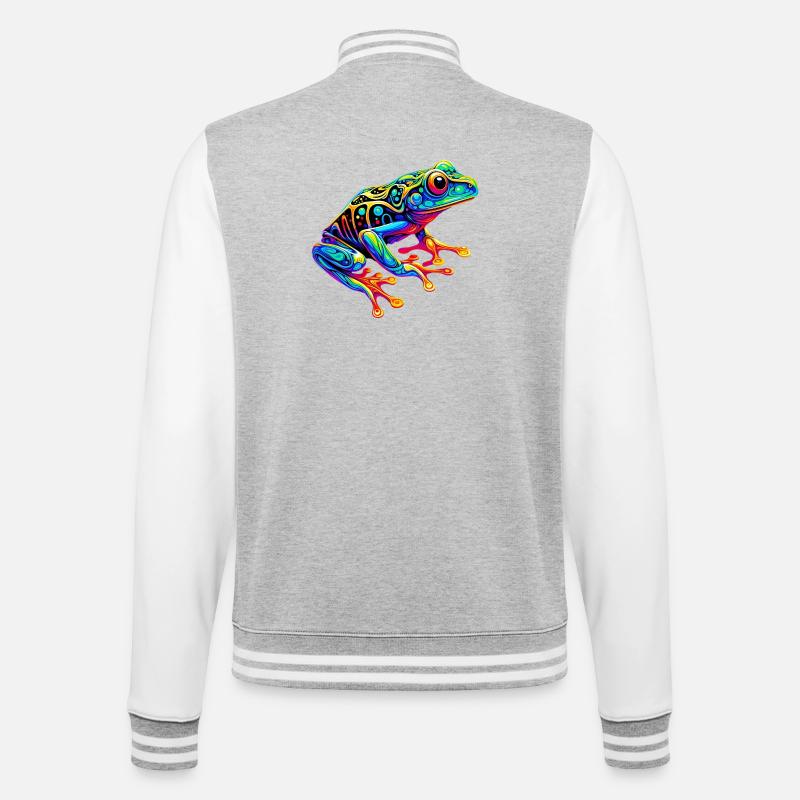 Frog - College Sweat Jacket - heather grey/white