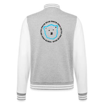 Eisbär 4 - College-Sweatjacke - Grau meliert/Weiß - Hinten - Marisol (170cm)