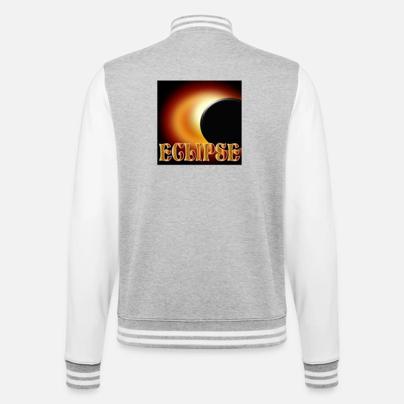 SOLAR ECLIPSE ECLIPSE ASTRONOMY - College Sweat Jacket - heather grey/white