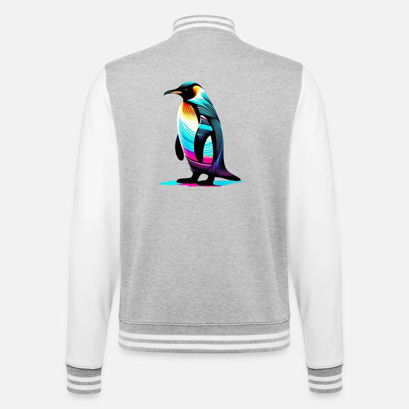 Pingouin - Veste Teddy - gris chiné / blanc