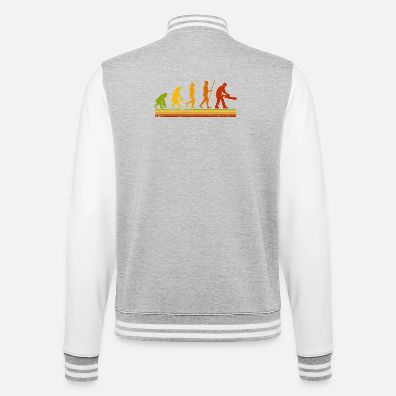 Forester Lumberjack Evolution Firewood - College Sweat Jacket - heather grey/white