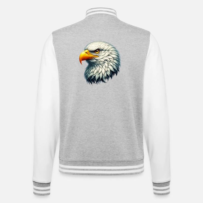 Aigle - Veste Teddy - gris chiné / blanc