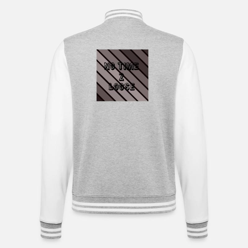 Pas de temps à perdre - Veste Teddy - gris chiné / blanc