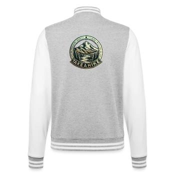 Machen Sie eine Wanderung! - College-Sweatjacke - Grau meliert/Weiß - Hinten - Marisol (170cm)