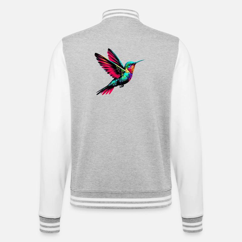 Colibri - Veste Teddy - gris chiné / blanc