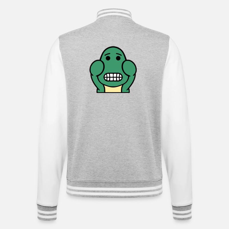 Dolly Grin - Veste Teddy - gris chiné / blanc