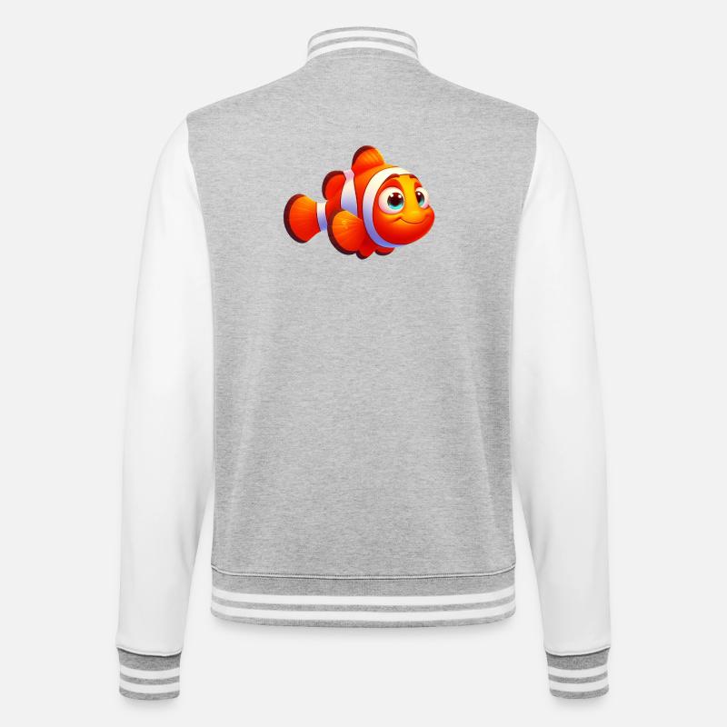 Clownfish - College Sweat Jacket - heather grey/white