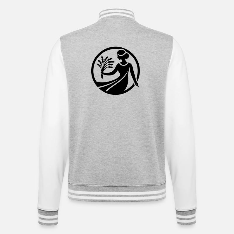 Vierge 2 - Veste Teddy - gris chiné / blanc