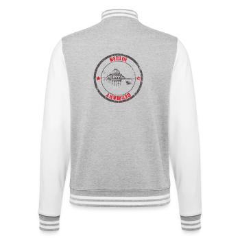 Berlin Berliner Spree - College-Sweatjacke - Grau meliert/Weiß - Hinten - Marisol (170cm)