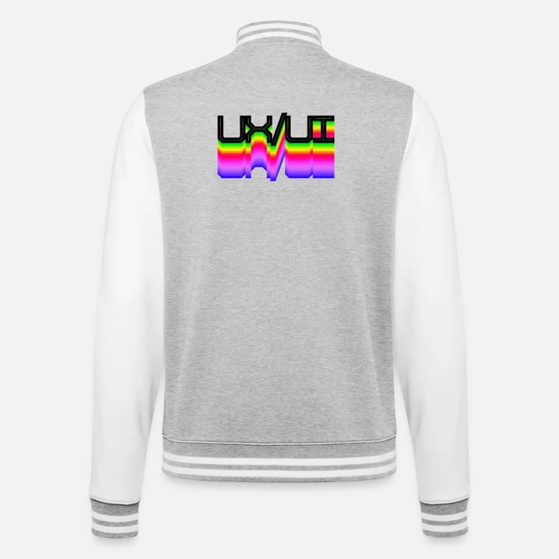 Code Developer Scripting Dev Geek Geek - College Sweat Jacket - heather grey/white