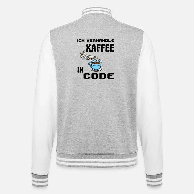 Coden Computerfreak Déclaration du développeur Nerd - Veste Teddy - gris chiné / blanc