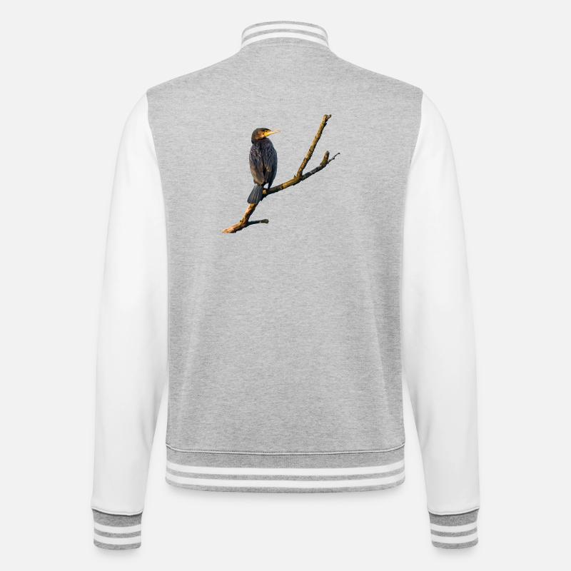 Cormorant - College Sweat Jacket - heather grey/white