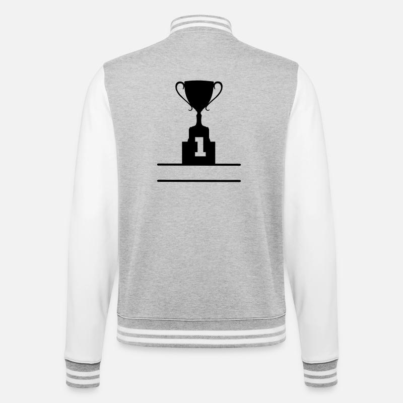 Coupe numéro 1 - Veste Teddy - gris chiné / blanc