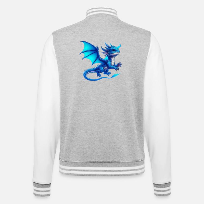 Dragon - Veste Teddy - gris chiné / blanc