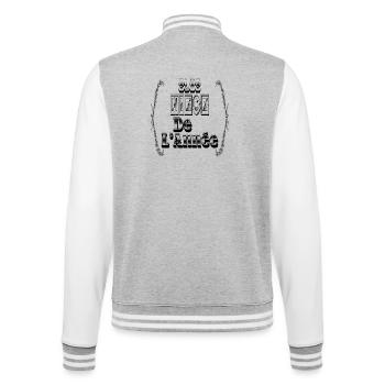 Elue Nièce Année - Veste Teddy - gris chiné / blanc - Dos - Marisol (170cm)
