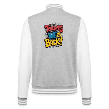 Les enseignants reviennent aussi sur les vêtements - Veste Teddy - gris chiné / blanc - Dos - Marisol (170cm)