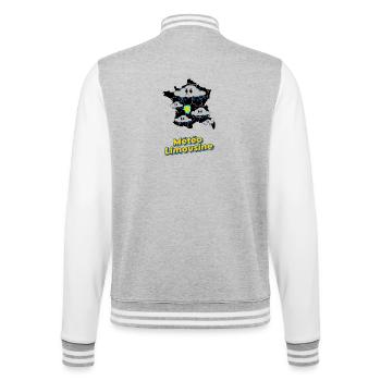 Limousine Wetter - College-Sweatjacke - Grau meliert/Weiß - Hinten - Marisol (170cm)