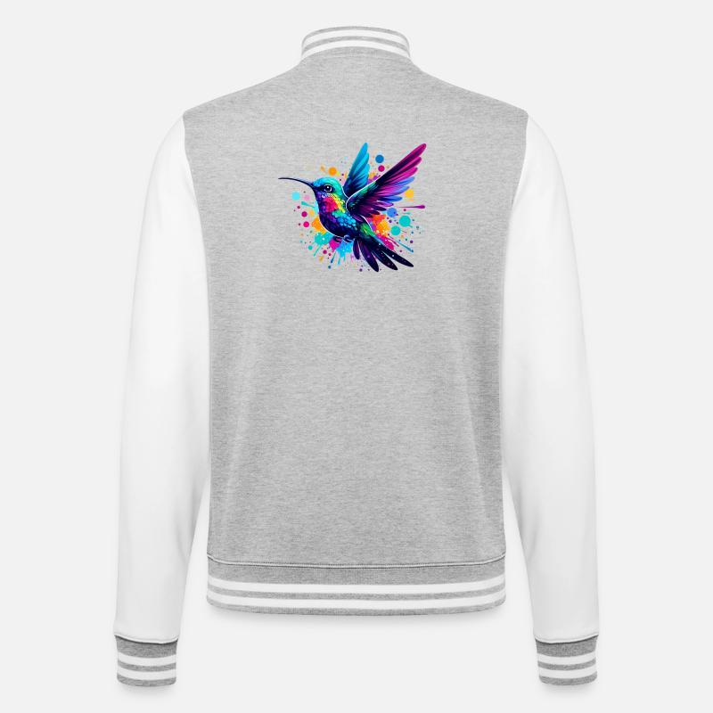 Colibri - Veste Teddy - gris chiné / blanc