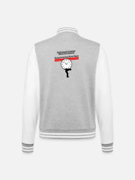 Un lundi sur terre - Veste Teddy - gris chiné / blanc