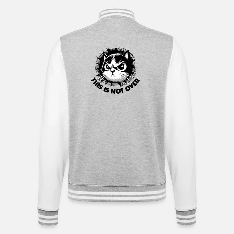 Pas plus de 2 - Veste Teddy - gris chiné / blanc